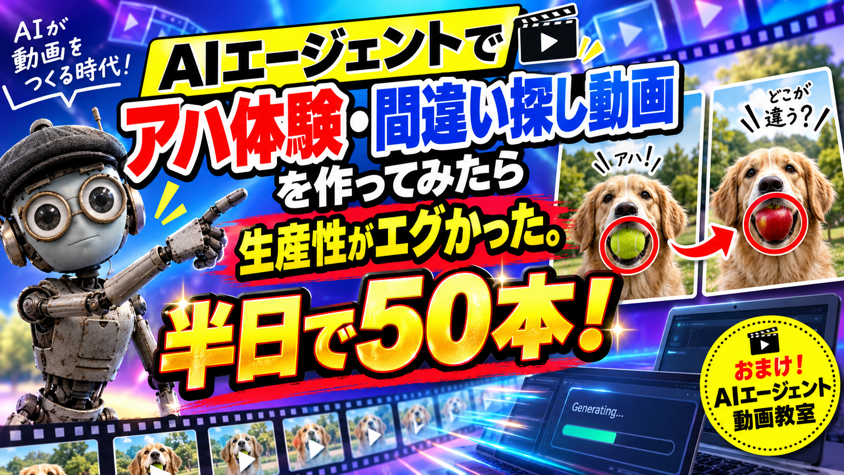AIエージェントでアハ体験動画を量産